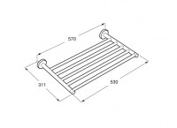 ESTANTE TOALLERO SUPERINOX ROCA